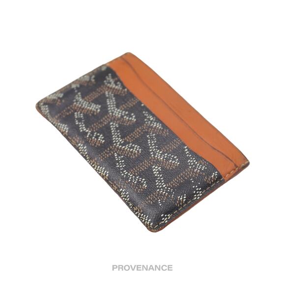 🔴 Goyard Saint Sulpice Card Holder - Black/Tan Goyardine - Picture 5 of 8